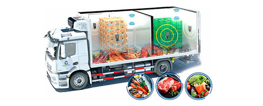 Camión refrigerado en ruta